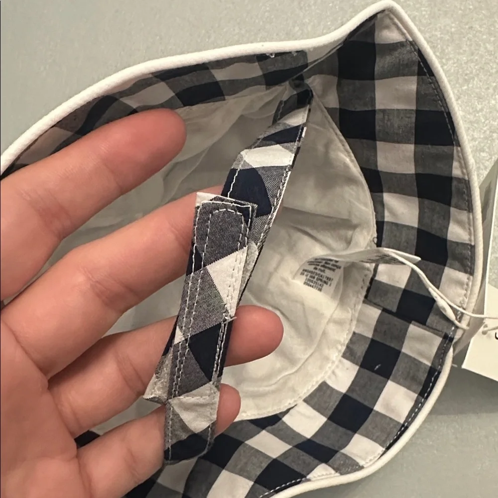 Janie and Jack Gingham Check Bucket Hat – NWT‎